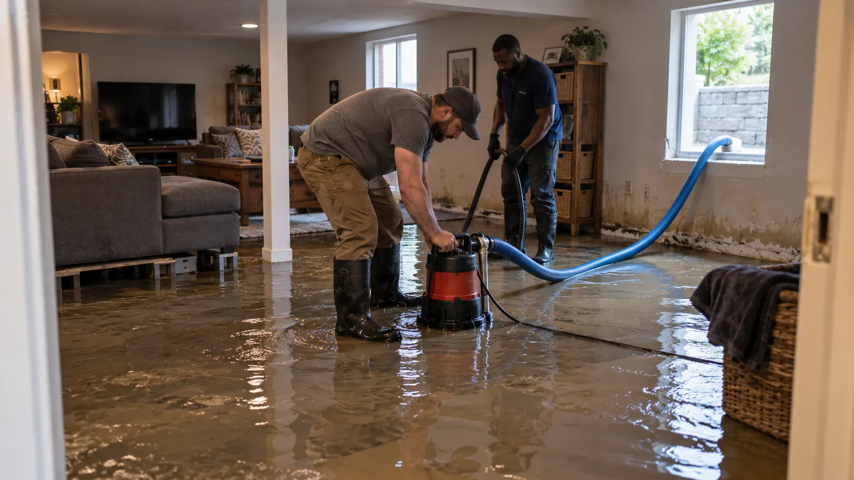 Flooded Basement Cleanup in Dallas, TX